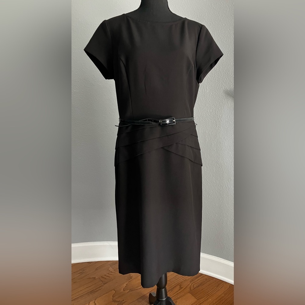 Black Label by Evan-Picone Elegant Dress size 14, measurements are in the photos